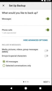 Backup Text Messages Android