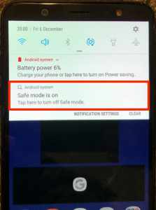 Turn off safe mode Android
