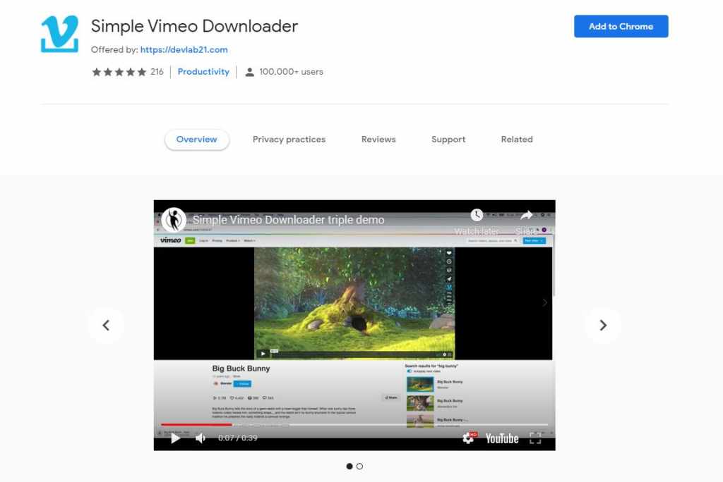 Vimeo Downloader Chrome